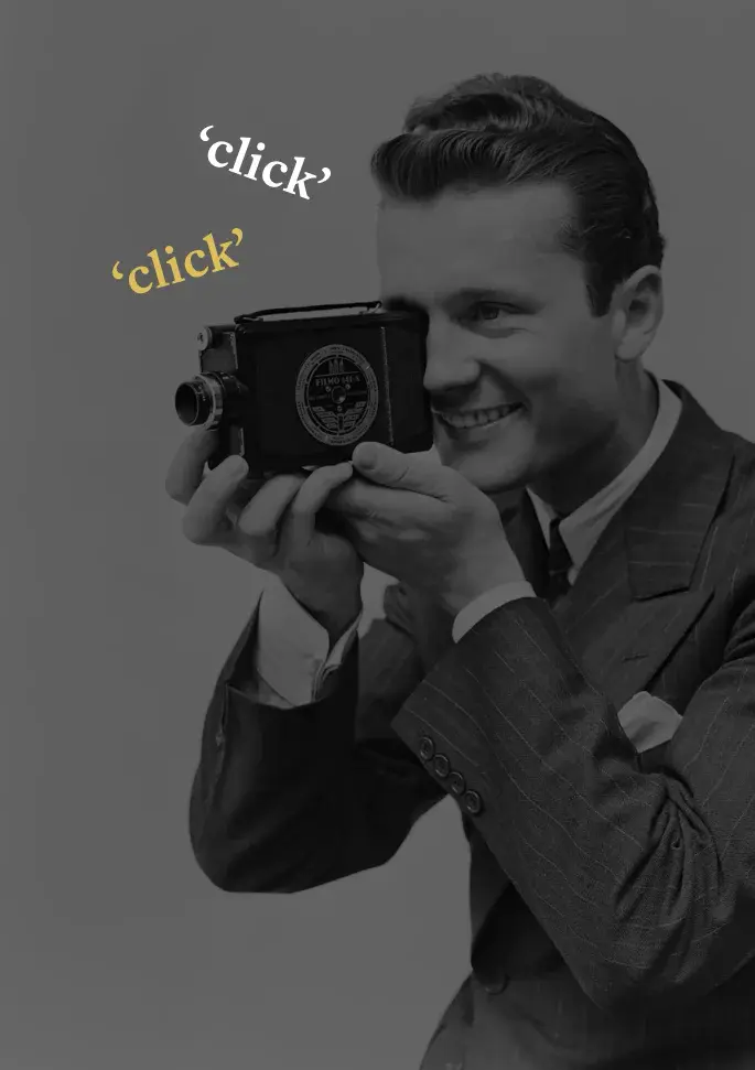 Brand marketing agency vintage photo